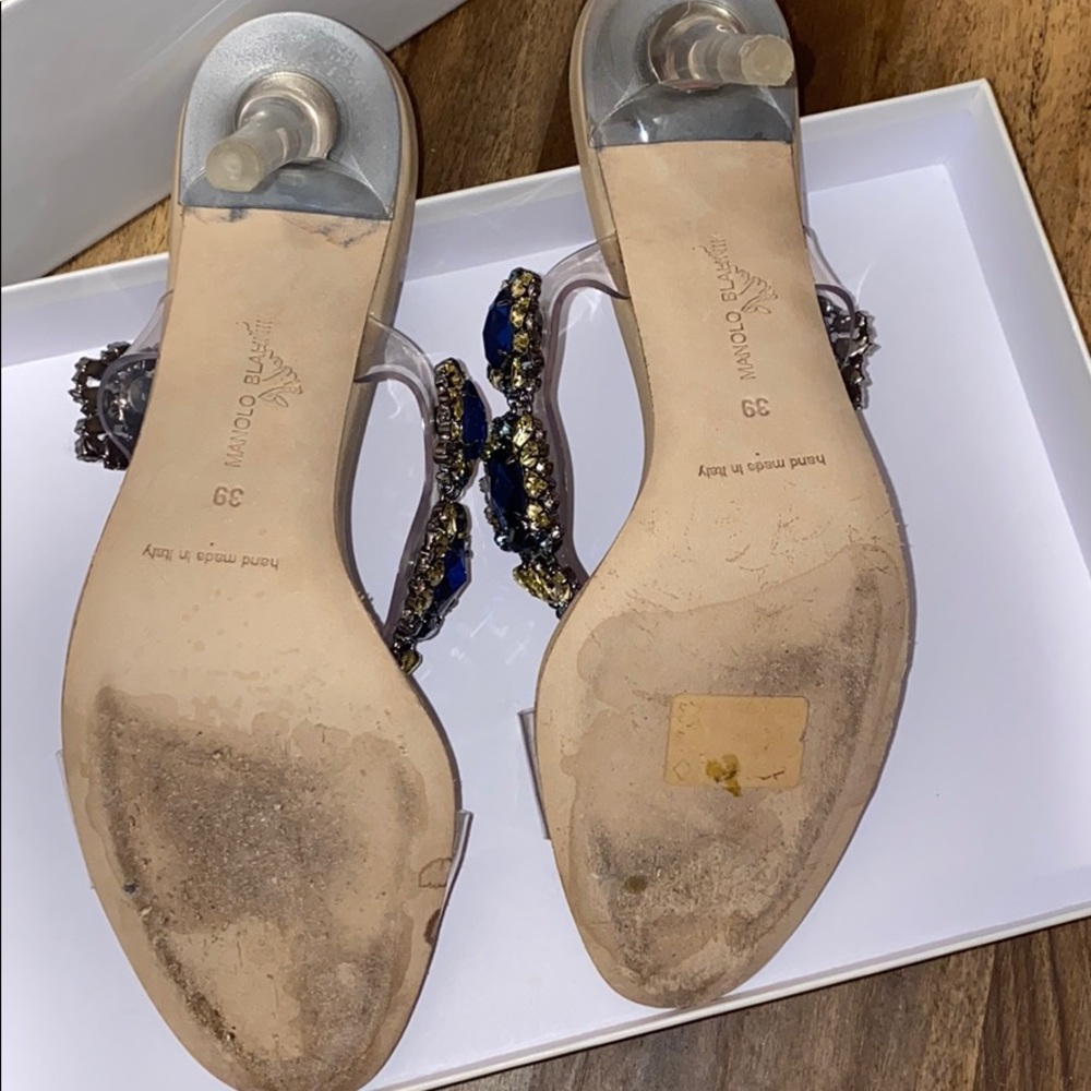 MANOLO BLAHNIK RIHANNA BAJA PRINCESS HEELS - Picture 3 of 7